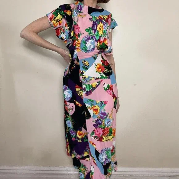 knee length dresses for ladies Rent Topshop Summer Floral Midi Dress